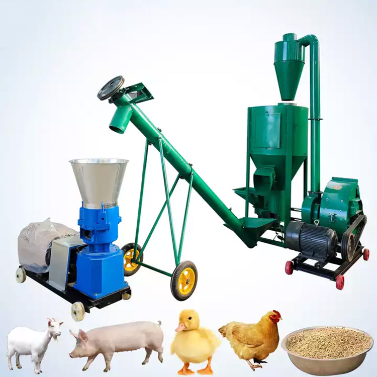 Flat Die Animal Feed Pellet Production Line