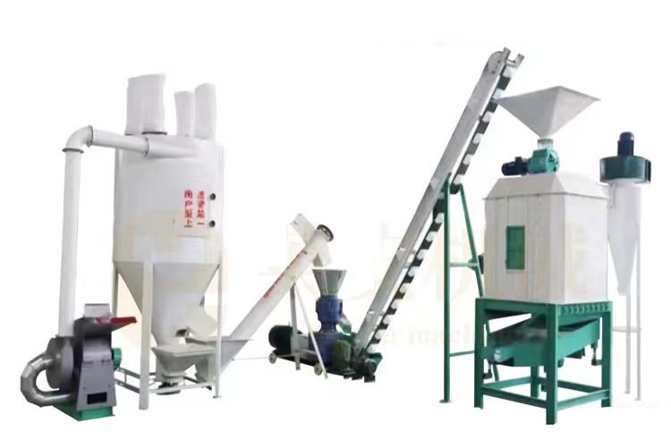 Flat Die Cattle Feed Pellet Production Line