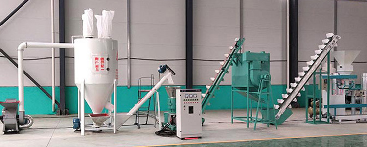 Flat Die Chicken Feed Pellet Production Line