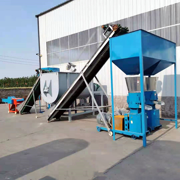 Flat Die Duck Feed Pellet Production Line