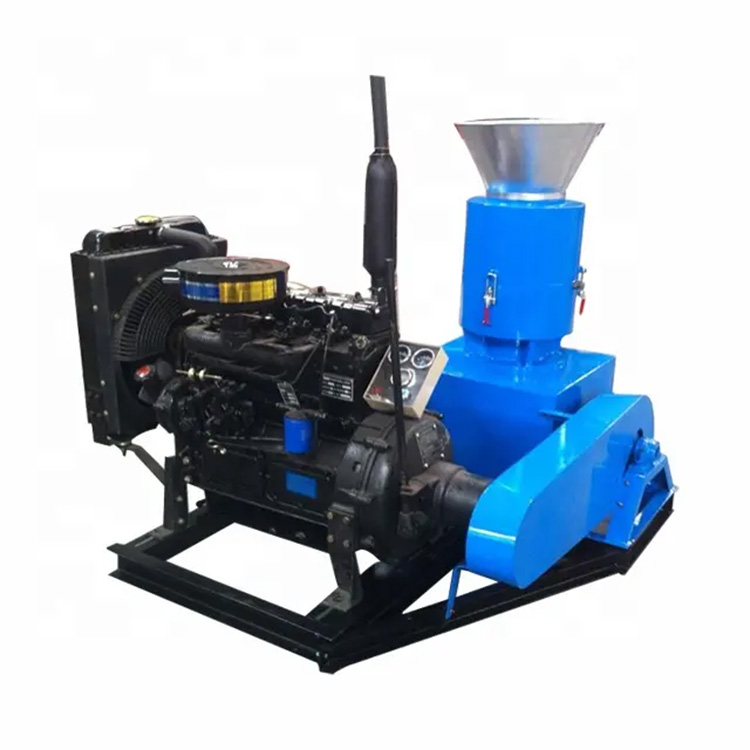 Flat Die Wood Pellet Machine-Diesel Engine